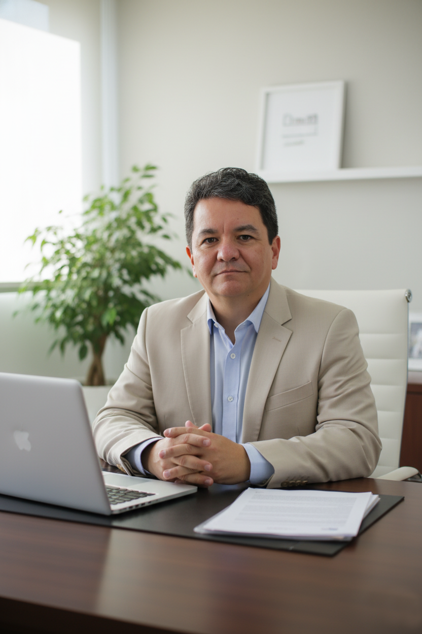 Dr. André Chiga em consultório